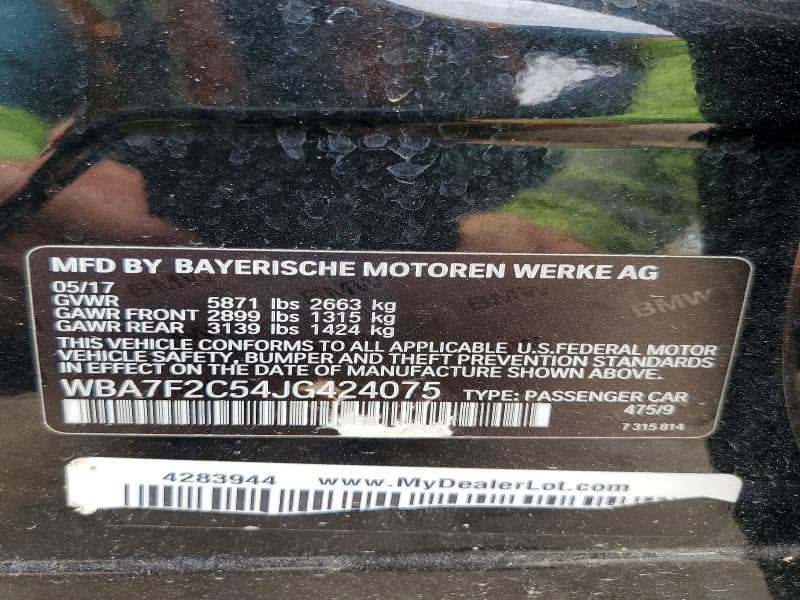2018 BMW 750 XI 12