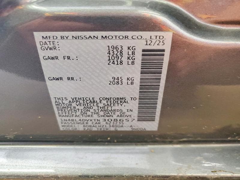 2026 NISSAN ALTIMA SV 12