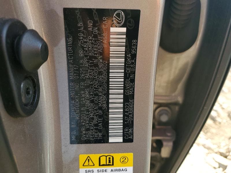 2017 LEXUS ES 350 13