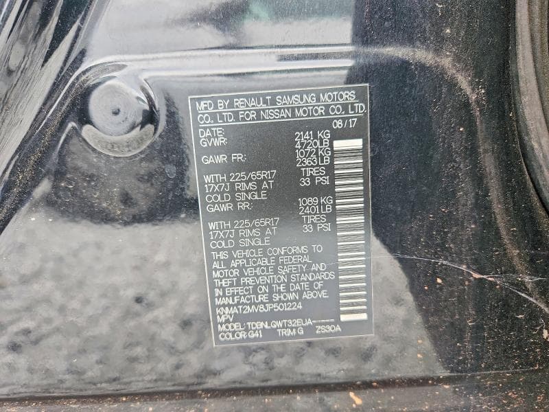 2018 NISSAN ROGUE SV 13