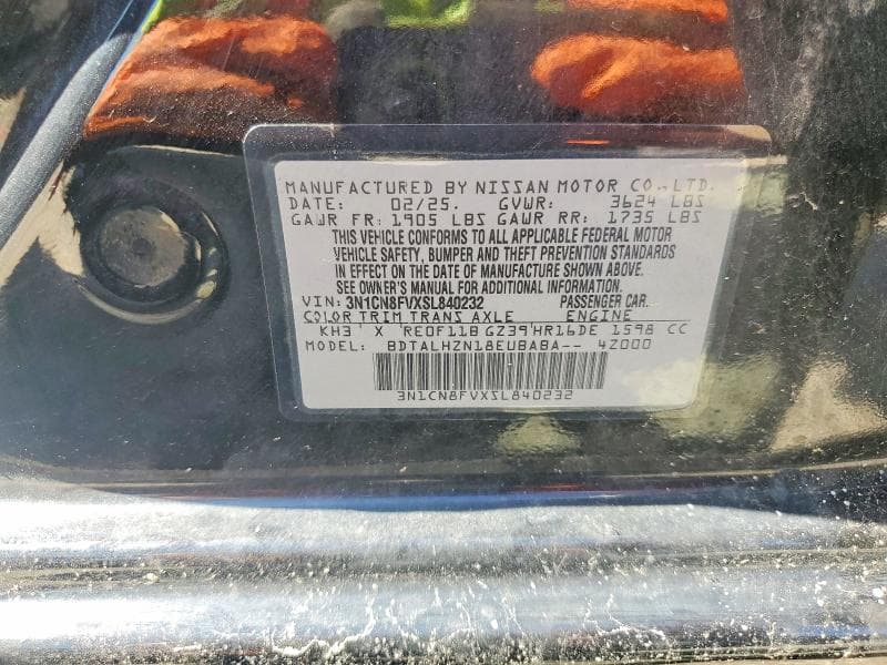 2025 NISSAN VERSA SR 12
