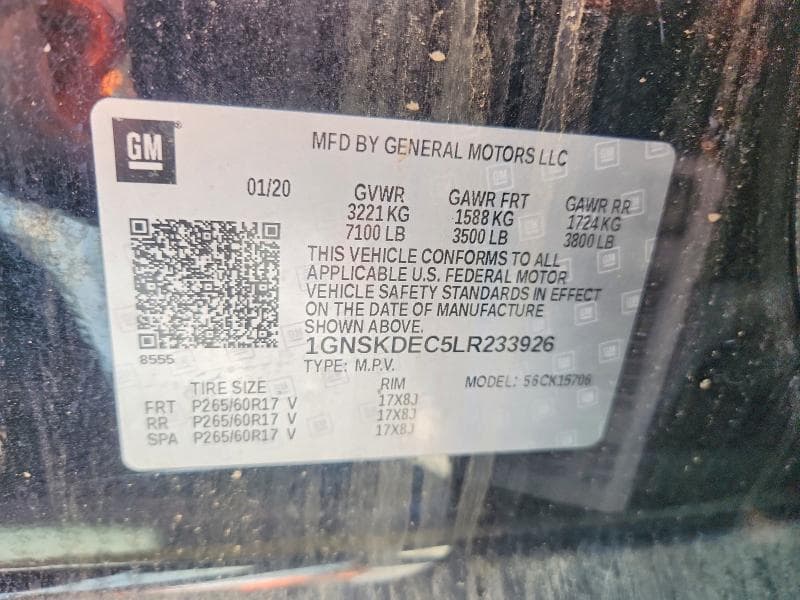 2020 CHEVROLET TAHOE POLICE 13