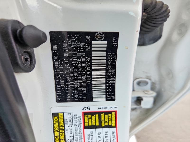 2021 TOYOTA CAMRY SE 12