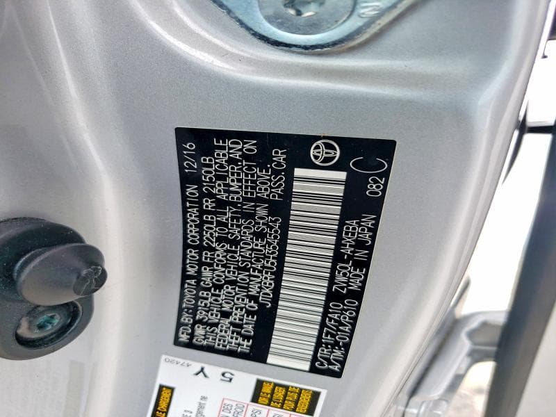 2017 TOYOTA PRIUS TWO 14