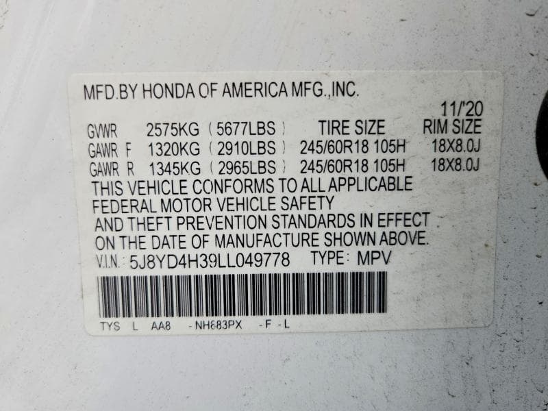 2020 ACURA MDX 14