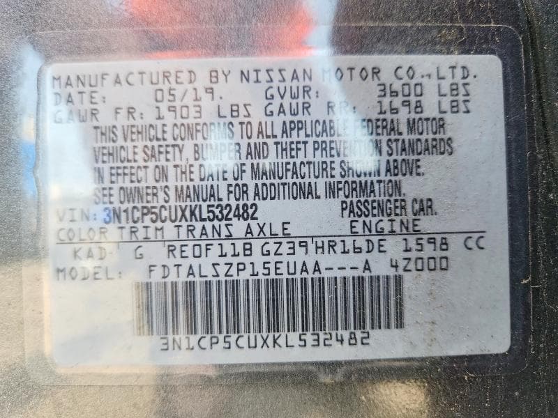 2019 NISSAN KICKS SV 13