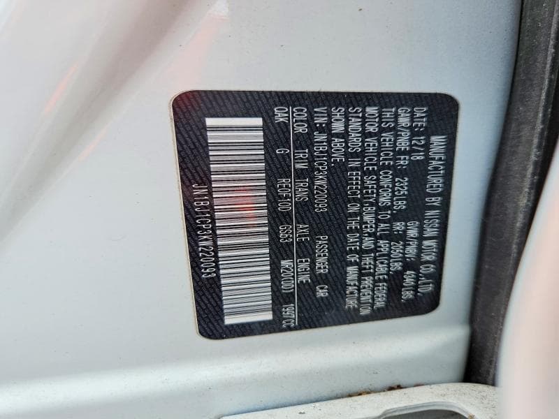 2019 NISSAN ROGUE SPORT S 13