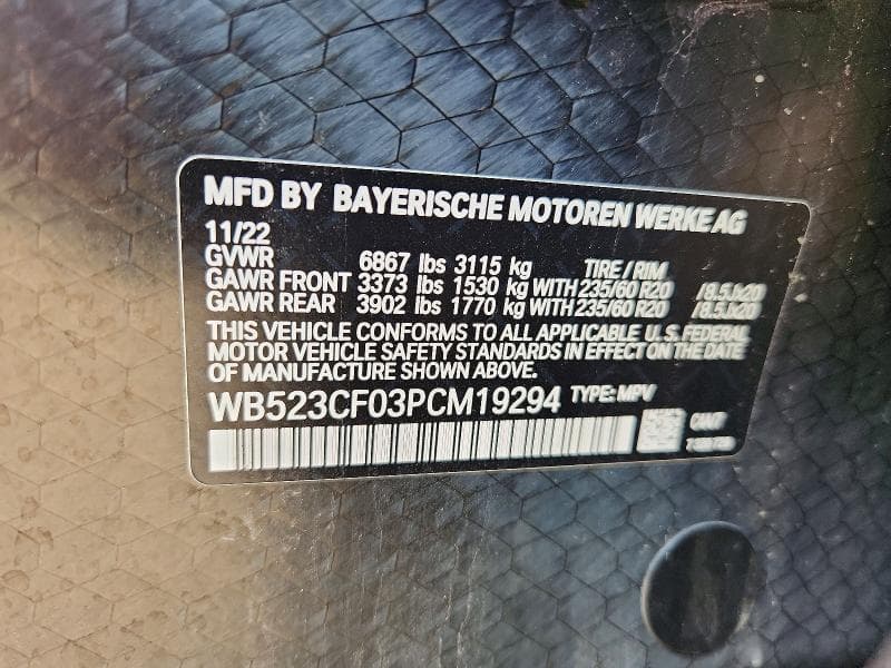 2023 BMW IX XDRIVE50 XDRIVE50 13