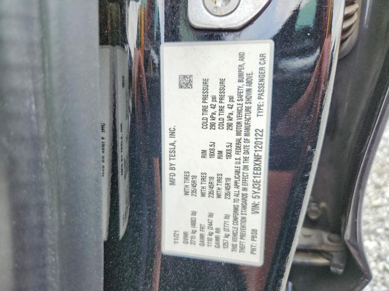 2022 TESLA MODEL 3 13