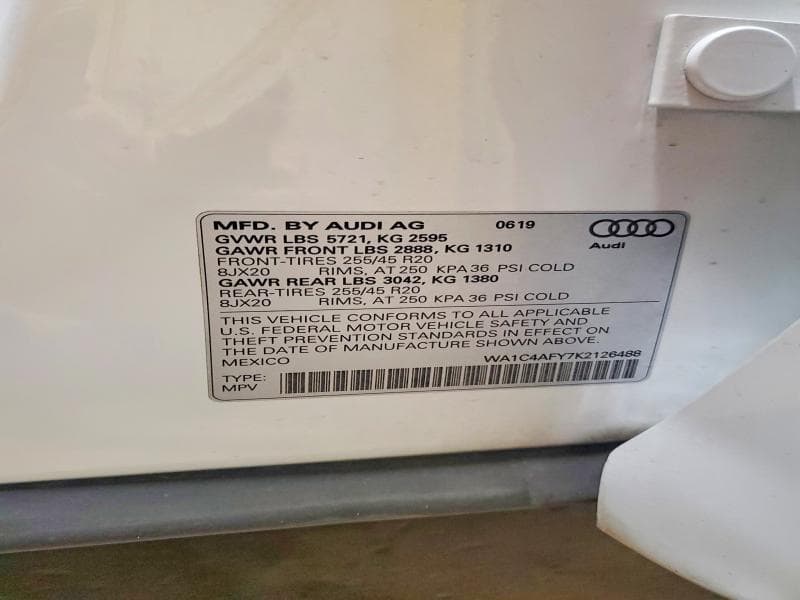2019 AUDI SQ5 PRESTIGE 14