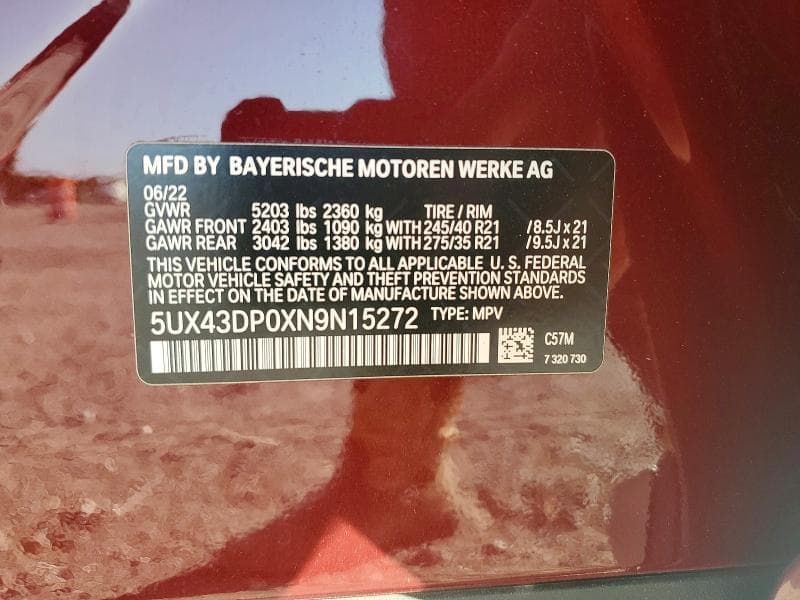 2022 BMW X3 SDRIVE30I SDRIVE30I 13