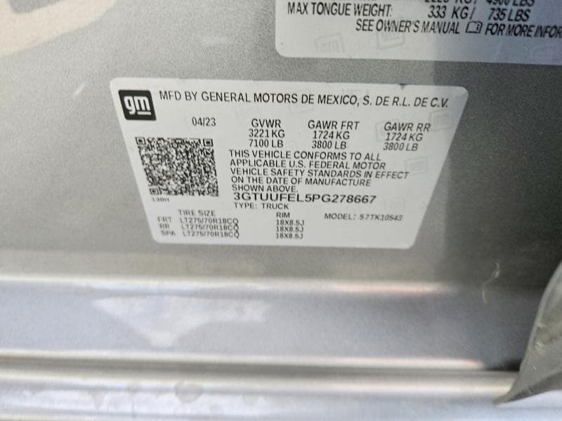 2023 GMC SIERRA K1500 AT4X 12