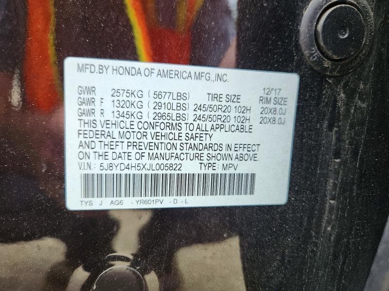 2018 ACURA MDX TECHNOLOGY 13
