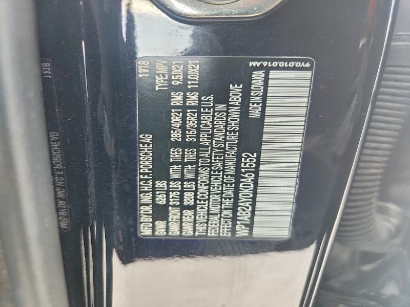 2019 PORSCHE CAYENNE S 13