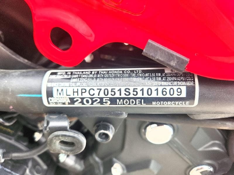 2025 HONDA CBR500 RA 9