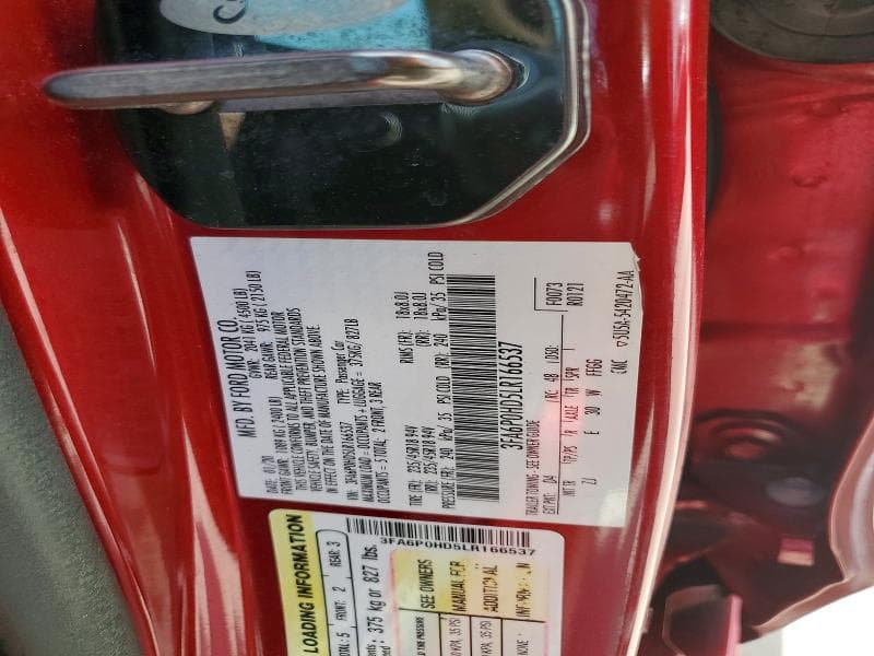 2020 FORD FUSION SE 12