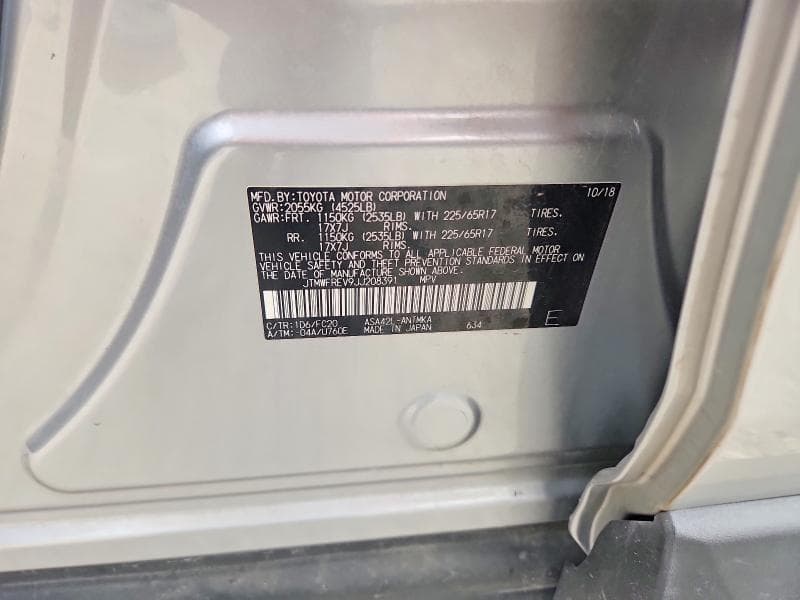 2018 TOYOTA RAV4 XLE 13