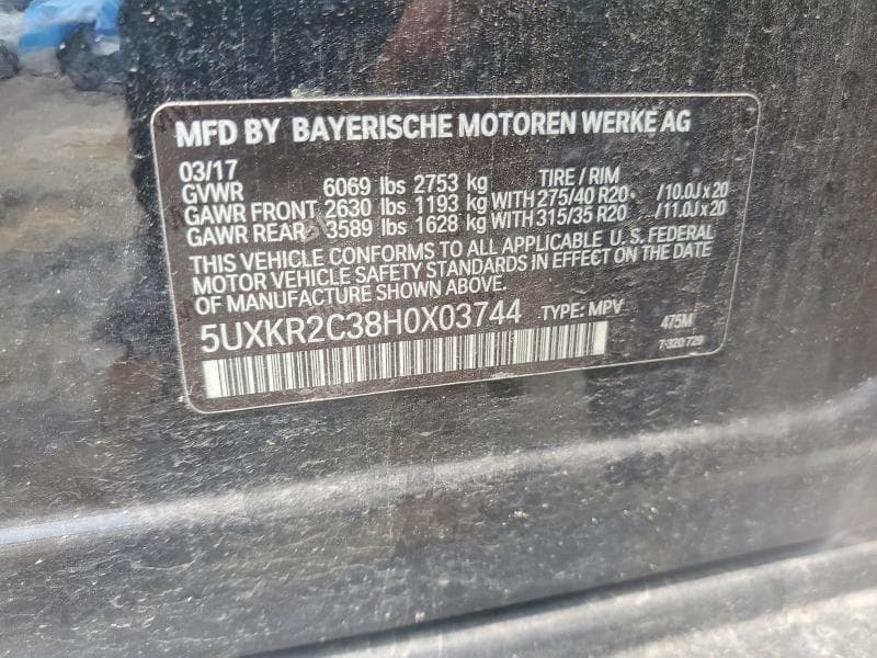2017 BMW X5 SDRIVE35I SDRIVE35I 13