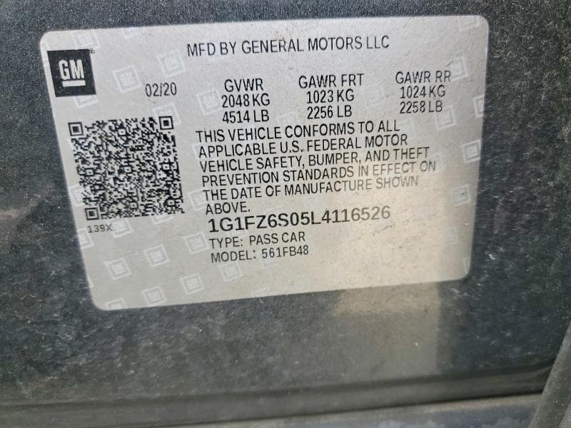 2020 CHEVROLET BOLT EV PREMIER 13