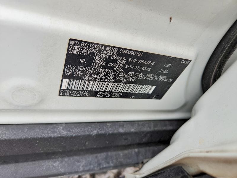 2020 TOYOTA RAV4 XSE 14