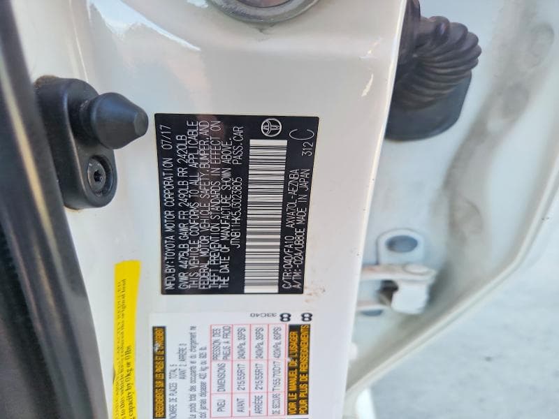 2018 TOYOTA CAMRY LE LE 12