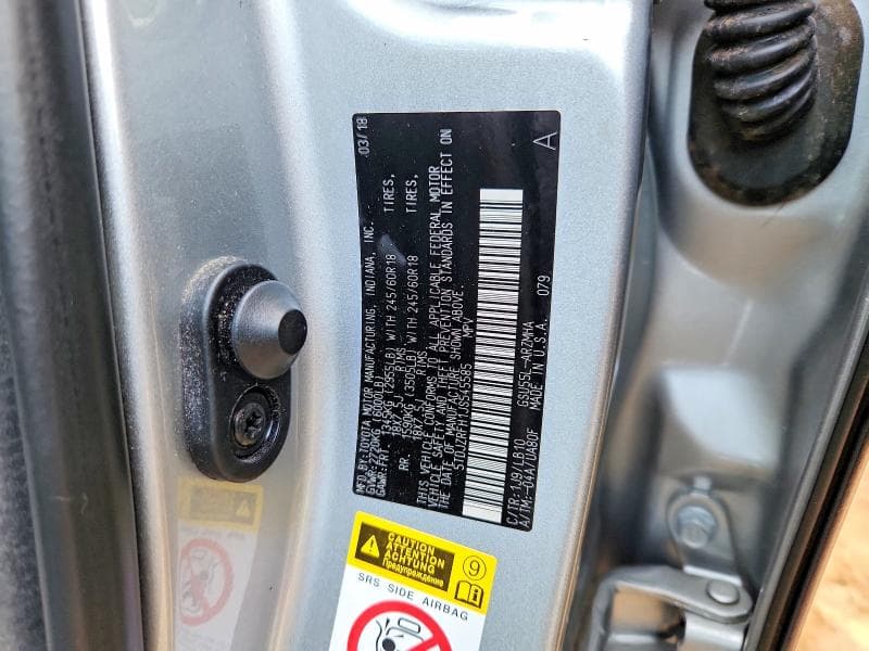 2018 TOYOTA HIGHLANDER XLE 12
