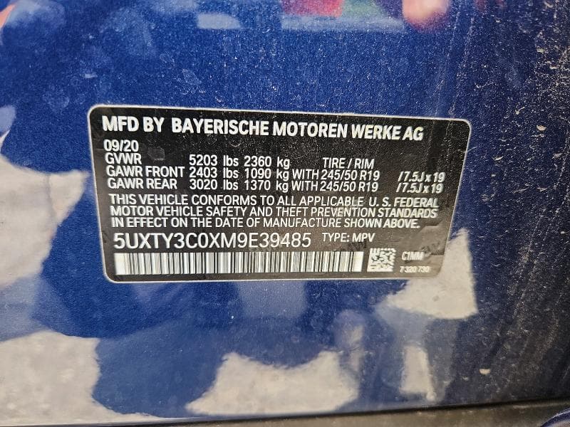 2021 BMW X3 SDRIVE30I 14