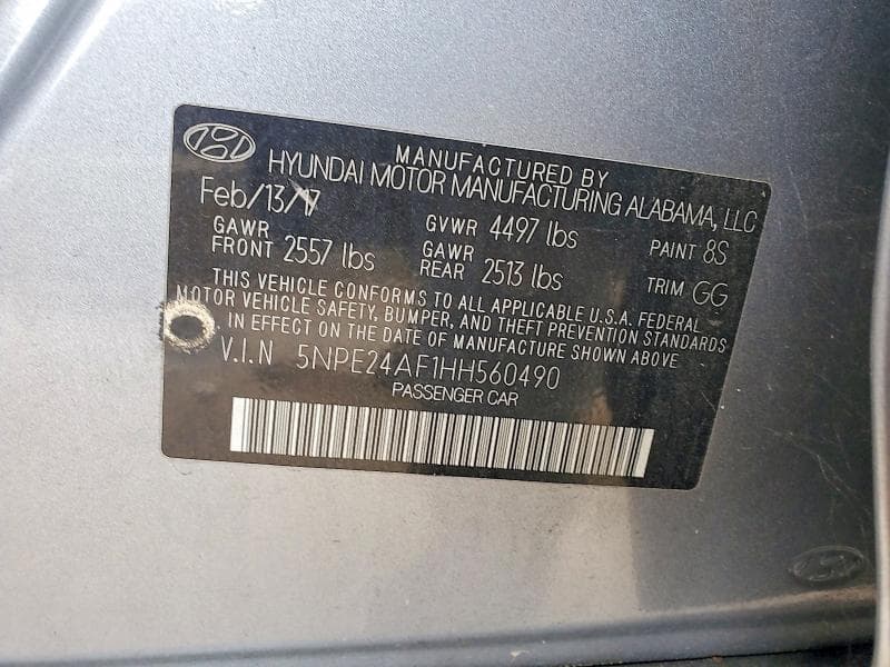 2017 HYUNDAI SONATA SE 12