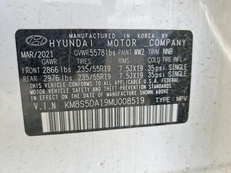 2021 HYUNDAI SANTA FE LIMITED 13