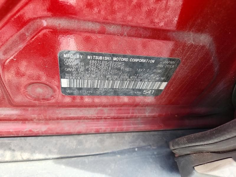 2019 MITSUBISHI OUTLANDER SE SE 13