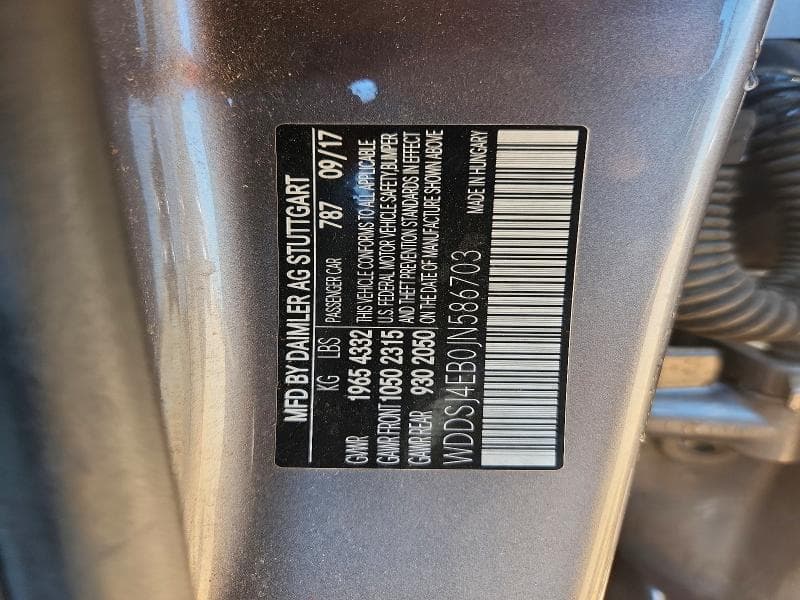 2018 MERCEDES-BENZ CLA 250 250 12