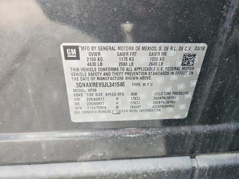 2018 CHEVROLET EQUINOX LS 14