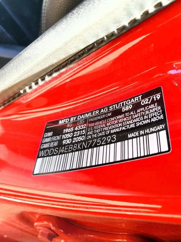 2019 MERCEDES-BENZ CLA 250 250 12