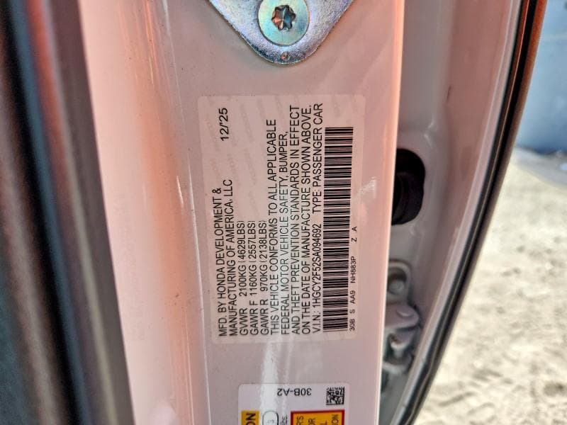 2025 HONDA ACCORD HYBRID SPORT 12