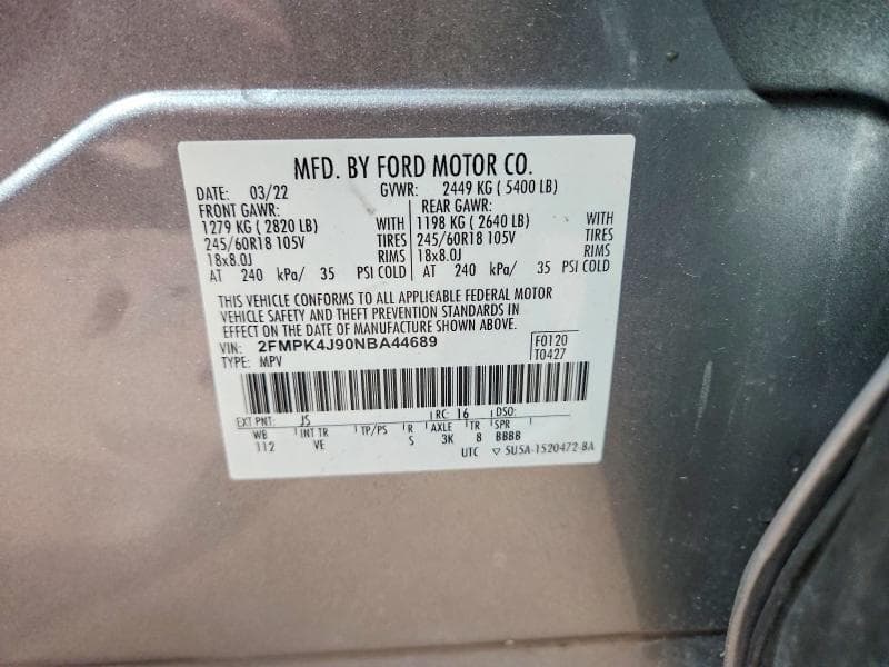 2022 FORD EDGE SEL 13