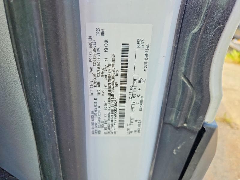2019 FORD TRANSIT T-150 13