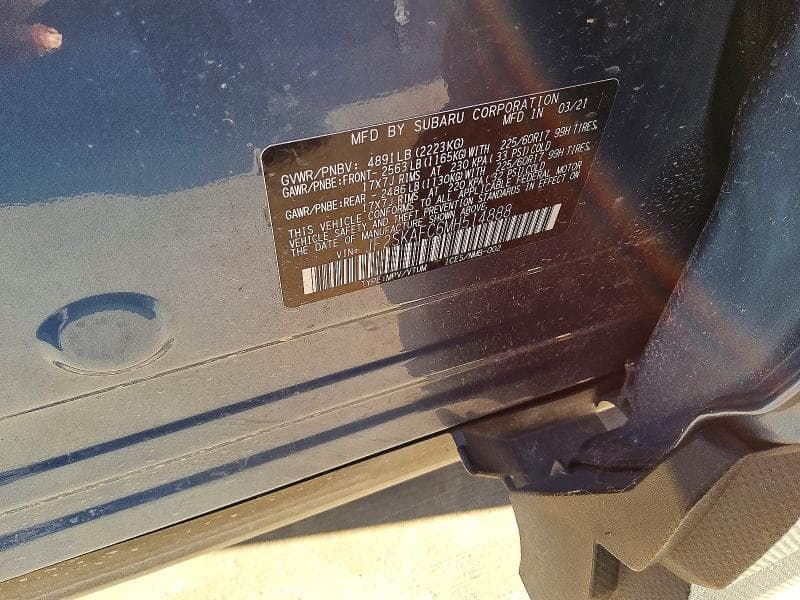 2021 SUBARU FORESTER PREMIUM 13