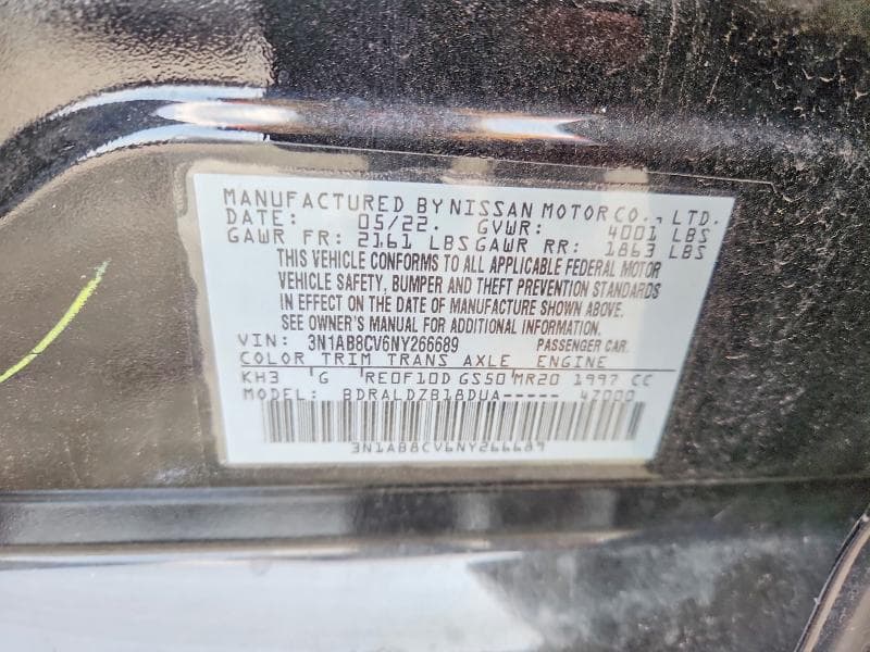 2022 NISSAN SENTRA SV 12