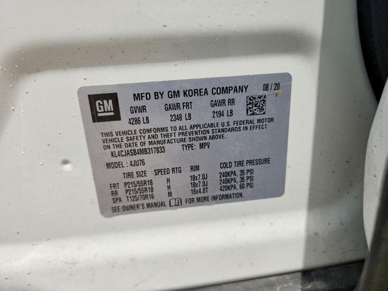 2021 BUICK ENCORE PREFERRED 12