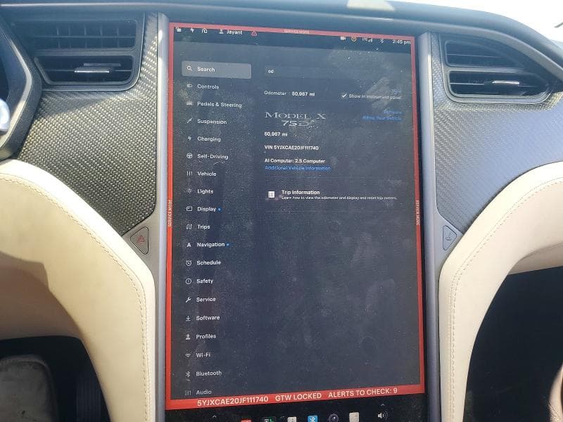 2018 TESLA MODEL X 9
