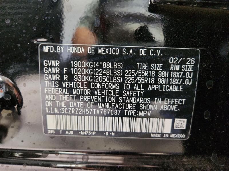 2026 HONDA HR-V SPORT 13