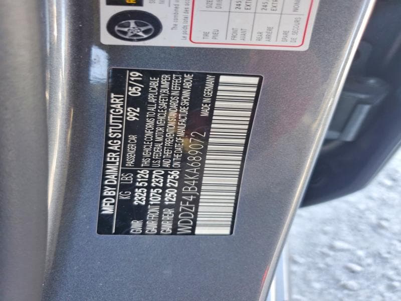 2019 MERCEDES-BENZ E 300 300 12