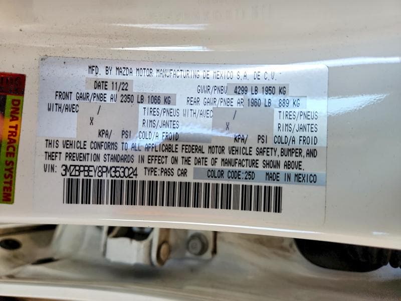 2023 MAZDA 3 PREMIUM PLUS 12