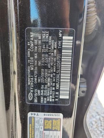 2020 HYUNDAI TUCSON LIMITED LIMITED 13