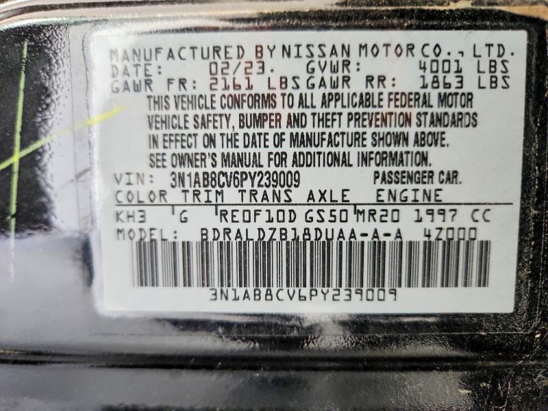 2023 NISSAN SENTRA SV 12