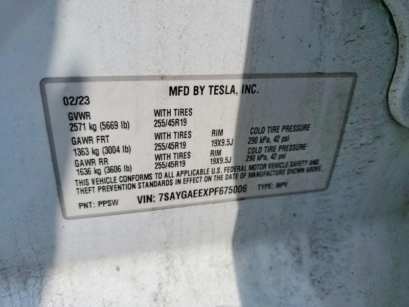 2023 TESLA MODEL Y 12