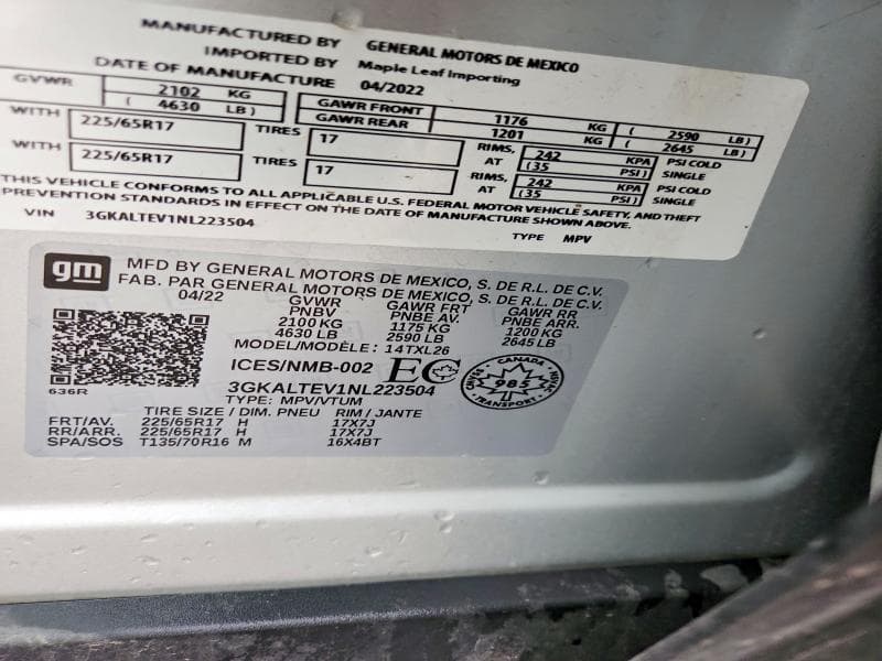 2022 GMC TERRAIN SLE 13