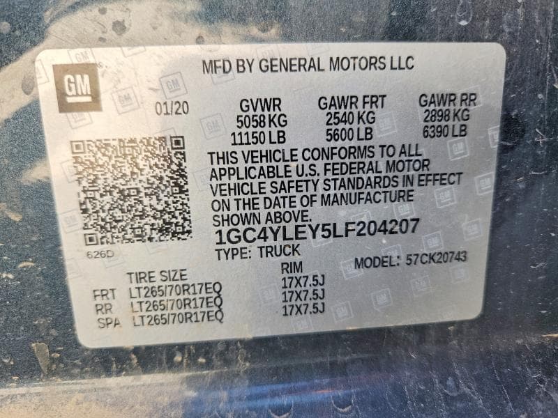 2020 CHEVROLET SILVERADO K2500 HEAVY DUTY 14
