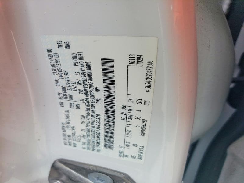 2018 FORD ESCAPE SE SE 13