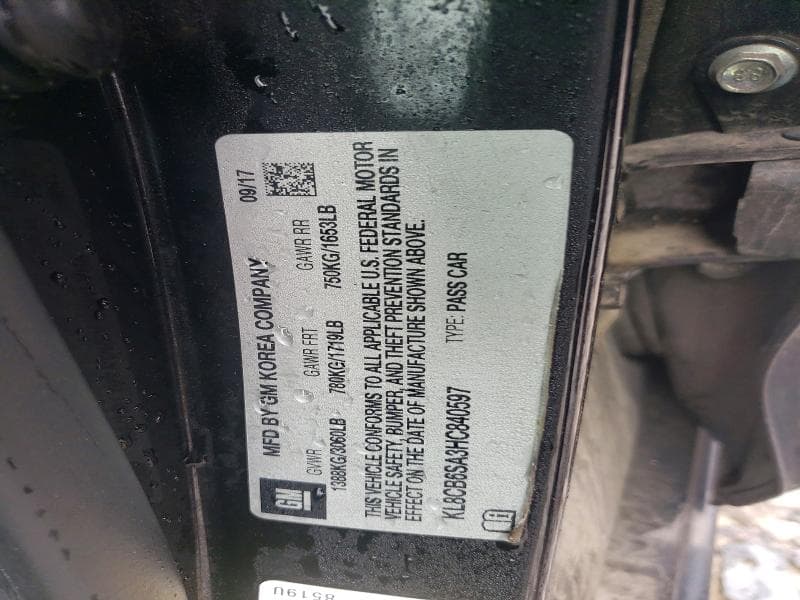 2017 CHEVROLET SPARK LS 13